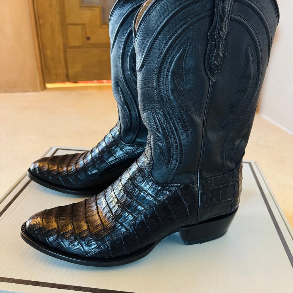 NWT Rujo Boots Mens The Blake Caiman Midnight Black 10.5 D Boxed